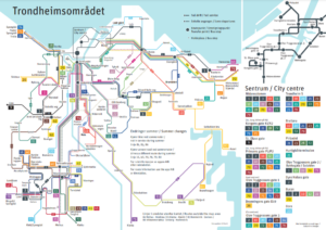 Trondheimområdets linjekart